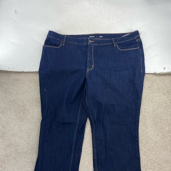 Old Navy High Rise Straight Size 34 Jeans NEW Blue 29" Inseam Denim Women 65-17 - Picture 3 of 10